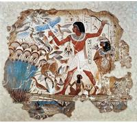 DQCJIYIGL Famous Painting Art Print Images Modern Canvas Prints Scenes of Daily Life the Nobleese Nebamon Hunting Birds by Famous Artist Oil Painting for Home Decor 60x90cm
