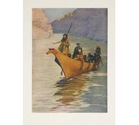 DQCJIYIGL Famous Painting Art Print Images Modern Canvas Prints Sir Alexander Mackenzie From Colliers Weekly by Frederic Remington Oil Painting for Home Decor 60x90cm