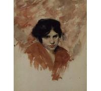 DQCJIYIGL Famous Painting Art Print Images Modern Canvas Prints Sketch of a Woman's Head and Shoulders by John Singer Sargent Oil Painting for Home Decor 60x90cm