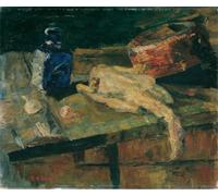 DQCJIYIGL Famous Painting Art Print Images Modern Canvas Prints Still Life Withbottle and Plucked Chicken by Famous Artist Oil Painting for Home Decor 60x90cm