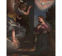 DQCJIYIGL Famous Painting Art Print Images Modern Canvas Prints the Annunciation by Paolo Veronese Oil Painting for Home Decor 60x90cm