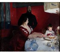 DQCJIYIGL Famous Painting Art Print Images Modern Canvas Prints the Birthday Party by John Singer Sargent Oil Painting for Home Decor 60x90cm