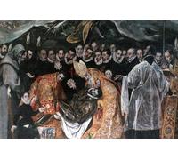 DQCJIYIGL Famous Painting Art Print Images Modern Canvas Prints the Burial Oforgaz Detail by El Greco Oil Painting for Home Decor 60x90cm