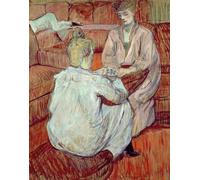 DQCJIYIGL Famous Painting Art Print Images Modern Canvas Prints the Card Game by Henri De Toulouse Lautrec Oil Painting for Home Decor 60x90cm