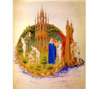 DQCJIYIGL Famous Painting Art Print Images Modern Canvas Prints The Fall and the Expulsion from Paradise Jean Limbourg Oil Painting for Home Decor 60x90cm