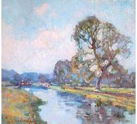 DQCJIYIGL Famous Painting Art Print Images Modern Canvas Prints the Kennet and Canal West Berkshire by Robert Gwelo Goodman Oil Painting for Home Decor 60x90cm