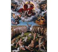 DQCJIYIGL Famous Painting Art Print Images Modern Canvas Prints the Last Judgment by Joos Van Cleve Oil Painting for Home Decor 60x90cm