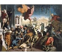 DQCJIYIGL Famous Painting Art Print Images Modern Canvas Prints the Miracle of the Slave the Miracle of Saint Mark by Jacopo Robusti Tintoretto Oil Painting for Home Decor 60x90cm