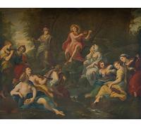 DQCJIYIGL Famous Painting Art Print Images Modern Canvas Prints the Muses by Angelica Kauffmann Oil Painting for Home Decor 60x90cm