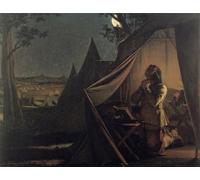 DQCJIYIGL Famous Painting Art Print Images Modern Canvas Prints the Night Before Naseby by Augustus Leopold Egg Oil Painting for Home Decor 60x90cm