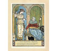 DQCJIYIGL Famous Painting Art Print Images Modern Canvas Prints the Princess Learns to Spin by Walter Crane Oil Painting for Home Decor 60x90cm
