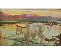 DQCJIYIGL Famous Painting Art Print Images Modern Canvas Prints the Scapegoat by William Holman Hunt Oil Painting for Home Decor 60x90cm