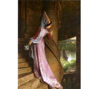DQCJIYIGL Famous Painting Art Print Images Modern Canvas Prints the Secret Rendezvous by Pierre Charles Comte Oil Painting for Home Decor 60x90cm