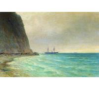 DQCJIYIGL Famous Painting Art Print Images Modern Canvas Prints the Steamer grand Duke Constantine by Lev Feliksovich Lagorio Oil Painting for Home Decor 60x90cm