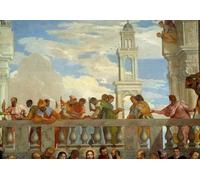 DQCJIYIGL Famous Painting Art Print Images Modern Canvas Prints the Wedding of Cana by Veronese Oil Painting for Home Decor 60x90cm