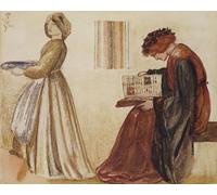 DQCJIYIGL Famous Painting Art Print Images Modern Canvas Prints the Wedding of Sir Degrevaunt by Edward Burne Jones Oil Painting for Home Decor 60x90cm