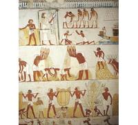 DQCJIYIGL Famous Painting Art Print Images Modern Canvas Prints Tomb of Royal Estate Supervisor Menna Vestibule Mural Paintings Working in Fields by Famous Artist Oil Painting for Home Decor 60x90cm