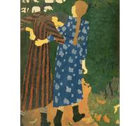 DQCJIYIGL Famous Painting Art Print Images Modern Canvas Prints Two Girls Walking by Edouard Vuillard Oil Painting for Home Decor 60x90cm