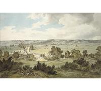 DQCJIYIGL Famous Painting Art Print Images Modern Canvas Prints Valley of the Stour with Stratford St Mary Seen From Near Dedham by John Constable Oil Painting for Home Decor 60x90cm