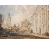 DQCJIYIGL Famous Painting Art Print Images Modern Canvas Prints View of the Cathedral of Christ Church and Part of Corpus Christi College by Mallord William Turner Oil Painting for Home Decor 60x90cm