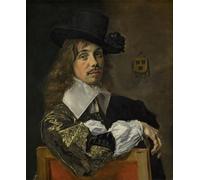 DQCJIYIGL Famous Painting Art Print Images Modern Canvas Prints Willem Coymans by Frans Hals Oil Painting for Home Decor 60x90cm