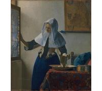 DQCJIYIGL Famous Painting Art Print Images Modern Canvas Prints Young Woman with a Water Jug by Jan Vermeer Oil Painting for Home Decor 60x90cm
