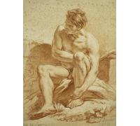 DQCJIYIGL Famous Painting Wall Art Posters Posters And Prints A Seated with a Staff a Relief with Putti to the Left by François Boucher Mural Artwork for Home Decor 60x90cm