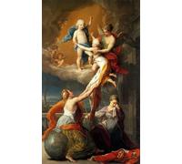 DQCJIYIGL Famous Painting Wall Art Posters Posters And Prints Allegory for the Death of Ferdinand Iv's Two Children by Pompeo Girolamo Batoni Mural Artwork for Home Decor 60x90cm