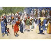 DQCJIYIGL Famous Painting Wall Art Posters Posters And Prints Cairo Curios or the Shepheard s Flock by Lance Thackeray Mural Artwork for Home Decor 60x90cm