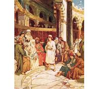 DQCJIYIGL Famous Painting Wall Art Posters Posters And Prints Christ Speaking with the Doctors in the Temple in Jerusalem by William Brassey Hole Mural Artwork for Home Decor 60x90cm