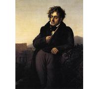 DQCJIYIGL Famous Painting Wall Art Posters Posters And Prints De Chateaubriand by Anne Louis Girodet De Roucy-triosson Mural Artwork for Home Decor 60x90cm