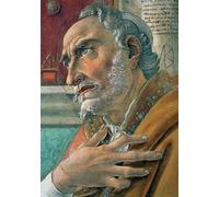 DQCJIYIGL Famous Painting Wall Art Posters Posters And Prints Detail from st. Augustine in his study by Sandro Botticelli Mural Artwork for Home Decor 60x90cm