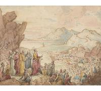 DQCJIYIGL Famous Painting Wall Art Posters Posters And Prints Feeding the Five Thousand by John Martins Mural Artwork for Home Decor 60x90cm