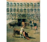 DQCJIYIGL Famous Painting Wall Art Posters Posters And Prints fighting with a Cape or the Blows of the Cape Painting on Metal by Francisco De Goya Mural Artwork for Home Decor 60x90cm