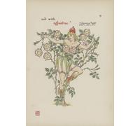DQCJIYIGL Famous Painting Wall Art Posters Posters And Prints Flowers From Shakespeares Garden by Walter Crane Mural Artwork for Home Decor 60x90cm