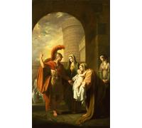 DQCJIYIGL Famous Painting Wall Art Posters Posters And Prints Hector Taking Leave of Andromache by Benjamin West Mural Artwork for Home Decor 60x90cm