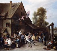DQCJIYIGL Famous Painting Wall Art Posters Posters And Prints Kermis on St Georges Day by David Teniers the Younger Mural Artwork for Home Decor 60x90cm
