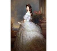 DQCJIYIGL Famous Painting Wall Art Posters Posters And Prints L'imperatrice Elisabeth D'autriche by Xaver Winterhalter Mural Artwork for Home Decor 60x90cm