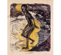 DQCJIYIGL Famous Painting Wall Art Posters Posters And Prints Man rising from the sea by Ernst Ludwig Kirchner Mural Artwork for Home Decor 60x90cm