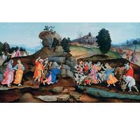 DQCJIYIGL Famous Painting Wall Art Posters Posters And Prints Moses Brings Forth Water Out of the Rock by Filippino Lippi Mural Artwork for Home Decor 60x90cm