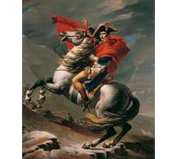 DQCJIYIGL Famous Painting Wall Art Posters Posters And Prints Napoleon Crossing the Alps by Jacques Louis David Mural Artwork for Home Decor 60x90cm