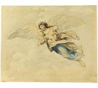 DQCJIYIGL Famous Painting Wall Art Posters Posters And Prints Night Carrying Sleep and Death by Domenichino Mural Artwork for Home Decor 60x90cm