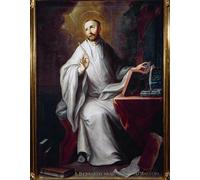 DQCJIYIGL Famous Painting Wall Art Posters Posters And Prints Representation of Saint Bernard of Clairvaux by Miguel Cabrera Mural Artwork for Home Decor 60x90cm
