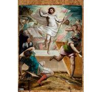 DQCJIYIGL Famous Painting Wall Art Posters Posters And Prints Resurrection Jesus Holds a Stick Cross At the End of by Luca Cambiaso Mural Artwork for Home Decor 60x90cm