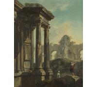 DQCJIYIGL Famous Painting Wall Art Posters Posters And Prints Roman Ruins Landscape by Paolo Pannini Mural Artwork for Home Decor 60x90cm
