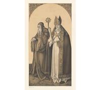 DQCJIYIGL Famous Painting Wall Art Posters Posters And Prints Saint Simon and Lazarus Works by Johann Nepomuk Strixner Mural Artwork for Home Decor 60x90cm