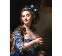 DQCJIYIGL Famous Painting Wall Art Posters Posters And Prints Self Portrait by Marie Gabrielle Capet Mural Artwork for Home Decor 60x90cm