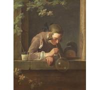 DQCJIYIGL Famous Painting Wall Art Posters Posters And Prints Soap Bubbles by Jean Baptiste Simeon Chardin Mural Artwork for Home Decor 60x90cm