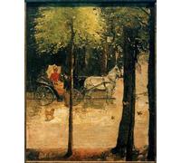 DQCJIYIGL Famous Painting Wall Art Posters Posters And Prints Spring in the Tiergarten by Lesser Ury Mural Artwork for Home Decor 60x90cm