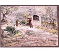 DQCJIYIGL Famous Painting Wall Art Posters Posters And Prints St Makes Friar Masseo Turn Round Many Times to Find the Way He Should Go by Eugene Burnand Mural Artwork for Home Decor 60x90cm